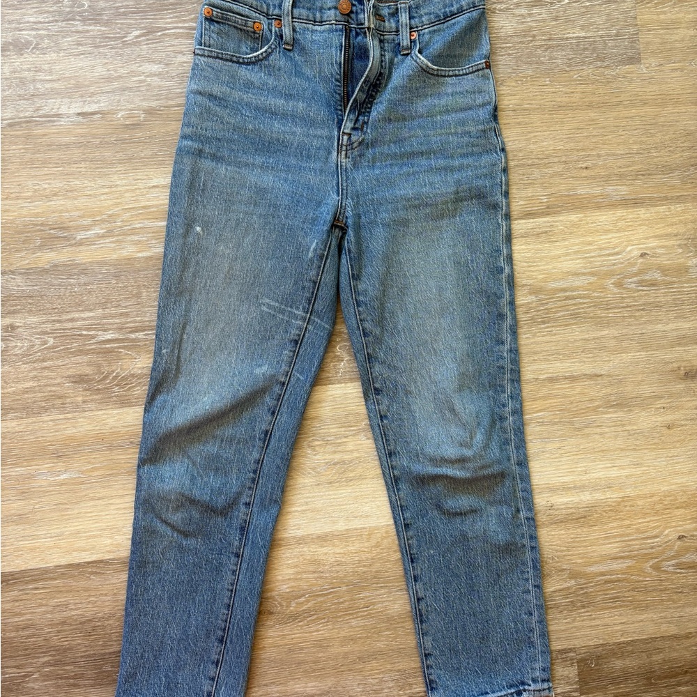 Madewell Blue Straight Leg Jeans
